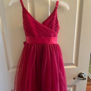 Red party dress